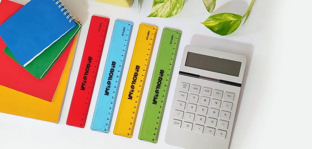 خط کش و ماشین حساب تبلیغاتی