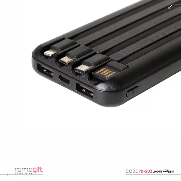پاوربانک تبلیغاتی دارای نمایشگر شارژ کد PB-203