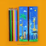 مداد رنگی تبلیغاتی 6رنگ