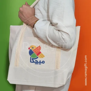 ساک دستی متقال تبلیغاتی جیب دار ابعاد 10 * 25 * 35