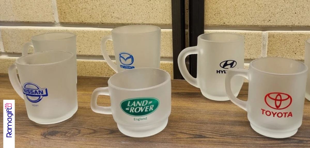 لیوان تبلیغاتی شیشه ای